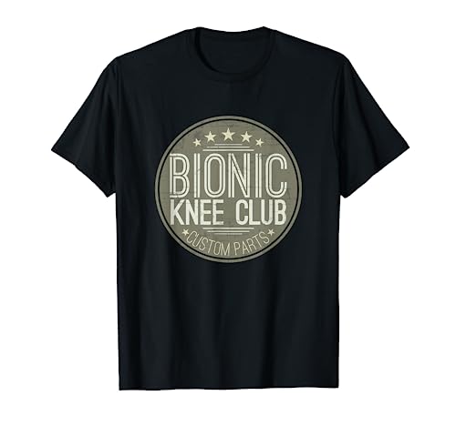 Book Cover Bionic Knee Replacement Surgery graphic Muscle Joint T-Shirt