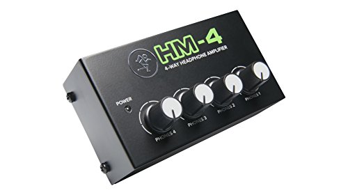Mackie HM Series, 4-Way Headphone Amplifier Mixer Accessory 1-ch x 4 headphones (HM-4)