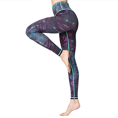 MTSCE Yoga Pants Yoga Capris Printed Workout Leggings for Fitness Riding Running(XS-XXXL)