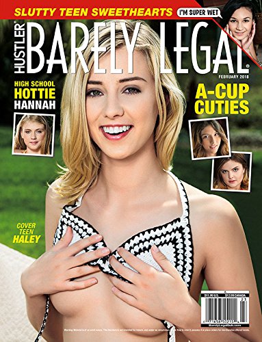HUSTLER BARELY LEGAL Adult Magazine February 2018