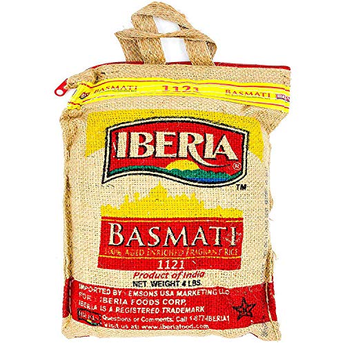 Book Cover Iberia Premium Aged Indian Basmati Rice, 4 Pounds