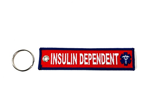 Medical Alert Keychain Warning TAG Insulin Dependent