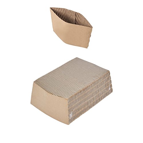 Book Cover Pantryware Essentials PE Coffee Sleeves-100 Pantryware Essentials Coffee Sleeves Fits, 10 oz. - 20 oz. Cups (Pack of 100), Natural Kraft