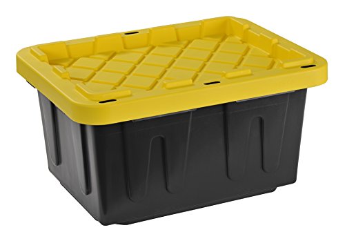 Muscle Rack HD5G-4PK 5 gal. Heavy Duty Storage Tote (4-Pack), 8.75" Height, 12.25" Width, 16" Length, (Pack of 4)