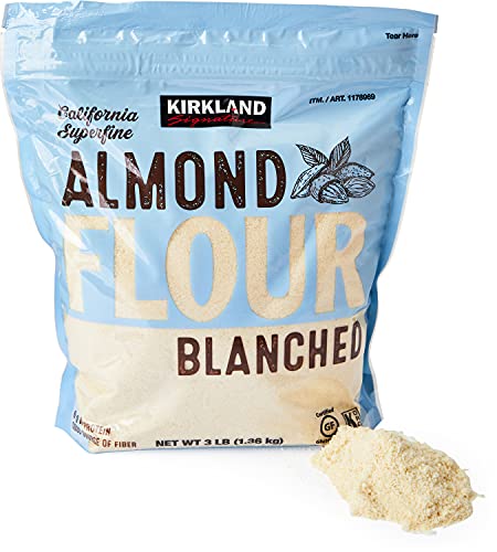 Book Cover Kirkland Signature Almond Flour Blanched California Superfine, 3 Pound (Pack of 1)