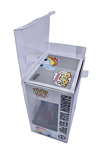 Pop Protector Case for Funko - 4" Inch Pop! Vinyl Figures (100 PACK of EcoTEK Pop Protectors) STRONG, Crystal Clear, Acid Free w/ Protective Film & Locking Tab