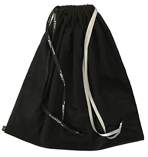 Anti Tarnish Bag for Silver Storage, TarnishSTOP, USA Made - Luxury & Quality - 18"x18" Keeper for Sterling, Silverplate, Flatware, Jewelry & Coins - in Tuxedo BLACK
