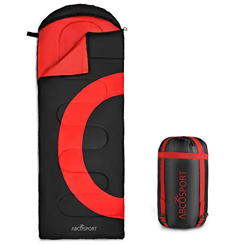 Sleeping Bag â€“ Envelope Lightweight Portable, Comfort with Compression Sack - Great for 3 Season Traveling, Camping, Hiking, Outdoor Activities & Boys.