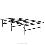 WEEKENDER 14 Inch Folding Platform Bed Frame - Extra Storage Base for All Mattress Types - Full XL