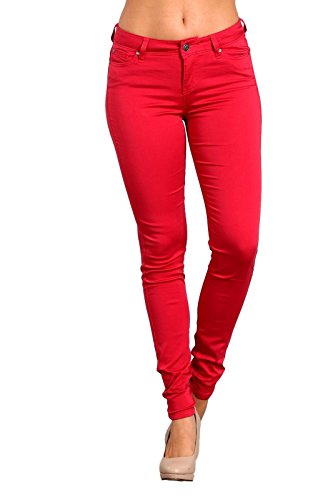Celebrity Pink Women's Mid Rise Colored Skinny Pants CJ21038Z35