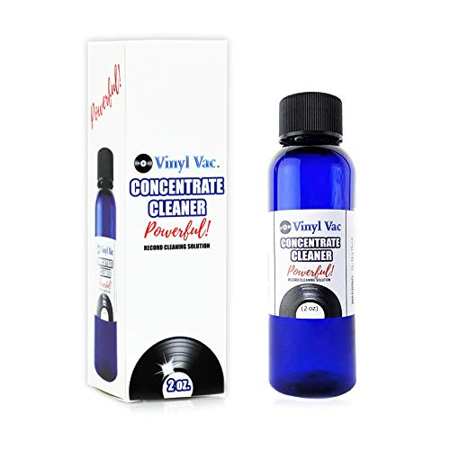 Vinyl Vac Concentrate Cleaner (2oz) w/NO ALCOHOL - SAFE FOR YOUR RECORDS!! Makes a FULL Gallon (128 oz) of Record Cleaning Solution (Part of The Record Cleaning Kit) (2oz)