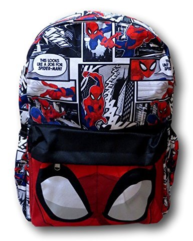 Book Cover Spider-Man Large 16 inch All Over Print Backpack - 10088