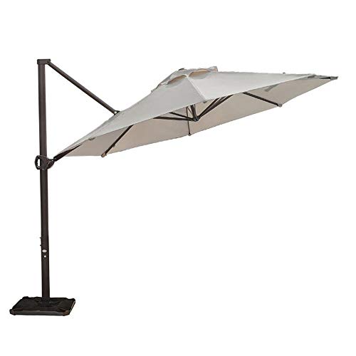 Abba Patio Outdoor Patio Umbrella with Tilt and Crank Lift, 11Feet, 11', Khaki