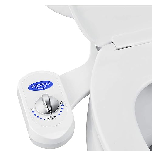 Bidet Fresh Water Spray Non-Electric Mechanical Bidet Toilet Seat Attachment(With copper fittings and hoses)