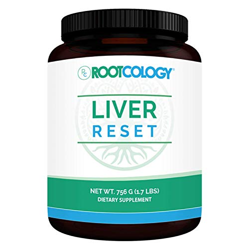 Book Cover Rootcology Liver Reset - Herbal Health Supplement with Pea Protein + Vitamin B6, B12 + Milk Thistle - Natural Detox Cleanse for Liver Support by Izabella Wentz (756g / 21 Servings)