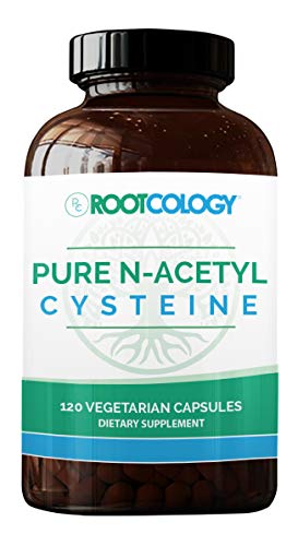 Book Cover Rootcology Pure N-Acetyl Cysteine - Lung Health Support with 900mg NAC - Dietary Supplement for Lung Cleanse and Detox by Izabella Wentz (120 Capsules)
