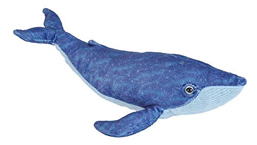 Book Cover Wild Republic Blue Whale Plush, Stuffed Animal, Plush Toy, Gifts for Kids, Cuddlekins 13 Inches