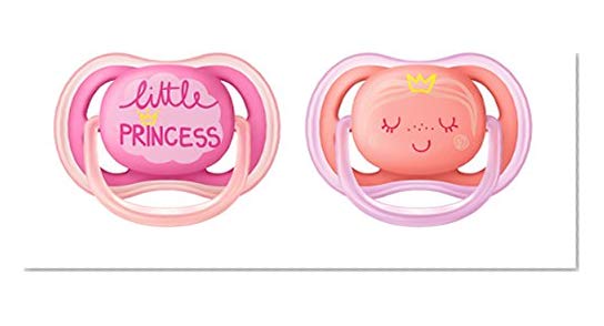 Philips Avent SCF343/22 2 sucettes ULTRA aérées tendance - Rose/Orange - 6/18 mois