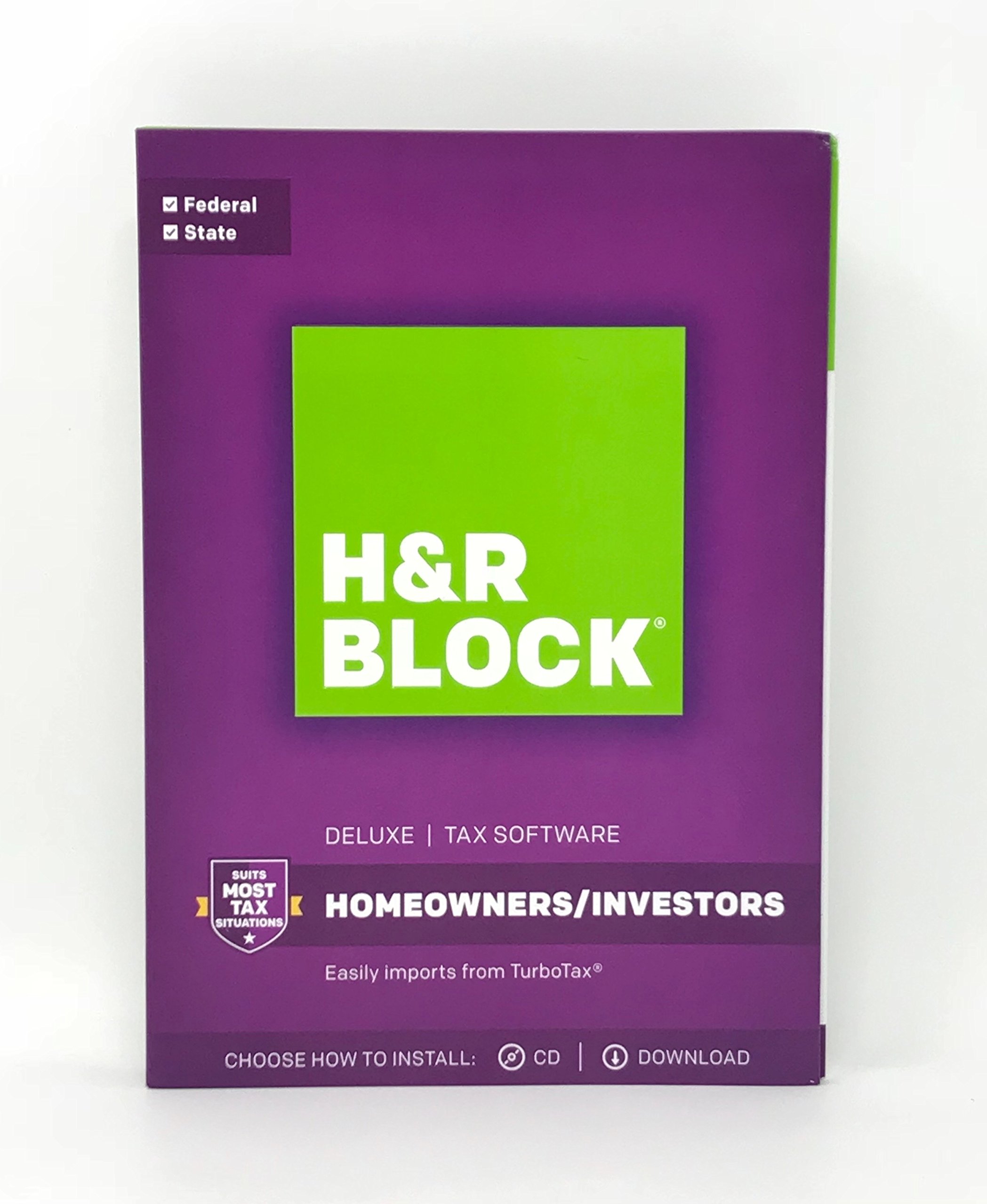 Book Cover HR Block(R) Deluxe And State 2017 Tax Software, For PC/Mac, Traditional Disc