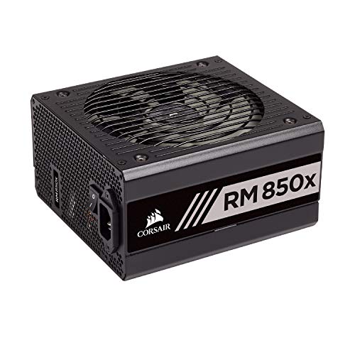 Book Cover Corsair RMX Series, RM850x, 850 Watt, 80+ Gold Certified, Fully Modular Power Supply (Low Noise, Zero RPM Fan Mode, 105Â°C Capacitors, Fully Modular Cables, Compact Size) Black