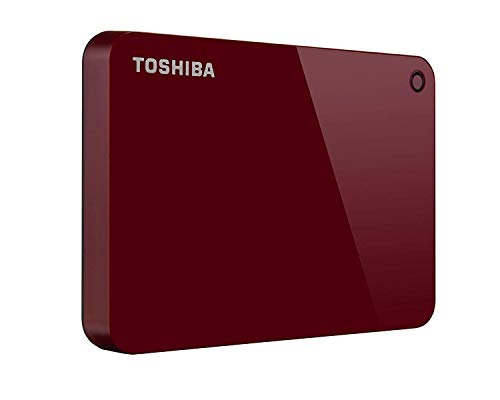 Toshiba (HDTC920XR3AA) Canvio Advance 2TB Portable External Hard Drive USB 3.0, Red