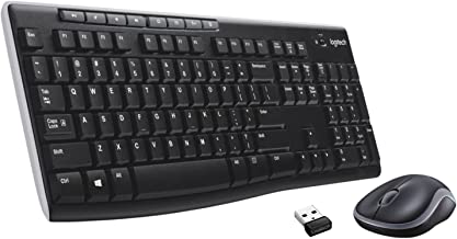 Book Cover Logitech MK270 Wireless Keyboard and Mouse Combo - Keyboard and Mouse Included, Long Battery Life