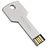 KOOTION 64GB Metal Key Design USB Flash Drive, Metal Key Shaped Memory Stick, USB 2.0 Sliver