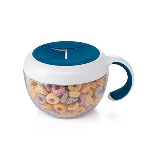 Book Cover OXO Tot Flippy Snack Cup with Travel Lid - Navy
