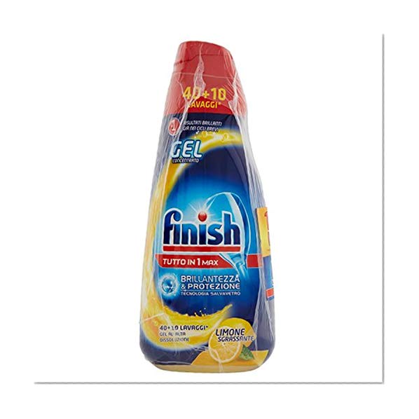 Finish All in 1 Max PowerGel Lessive Lave-vaisselle Citron 3 x 1000 ml jaune