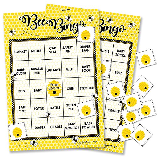 Bumble Bee Baby Bingo Game - 24 Guests