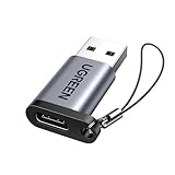 UGREEN 10Gbps USB C Female to USB Male Adapter Type C to USB A Charger Cable Converter Compatible with Apple Watch iPhone 15 14 13 AirPods 3 MacBook Samsung Galaxy Google Pixel etc Gray