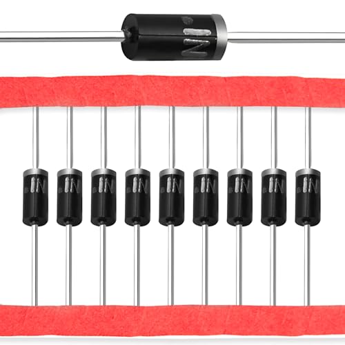 Chanzon 1N4007 Rectifier Diode 1A 1000V DO-41 (DO-204AL) Axial 4007 IN4007 1 Amp 1000 Volt Electronic Silicon Diodes (Pack of 100 Pieces)