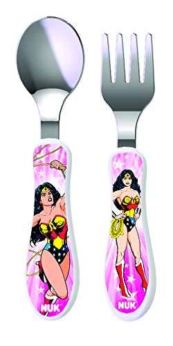 NUK Justice League Utensil Set, Batman & Justice League, 2pk