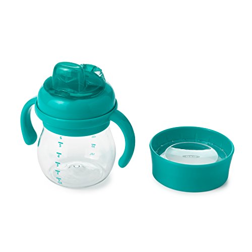 OXO Tot Transitions Soft Spout Training Cup Set, Teal, 6 Ounce