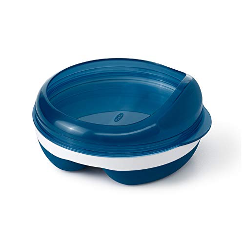 OXO Tot Divided Feeding Dish with Removable Ring Navy