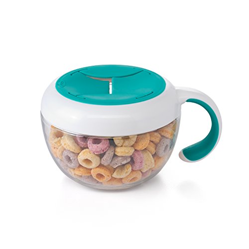 Book Cover OXO Tot Flippy Snack Cup with Travel Lid - Teal