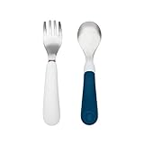 Oxo Tot 1 Training Fork/Spoon Set, Navy