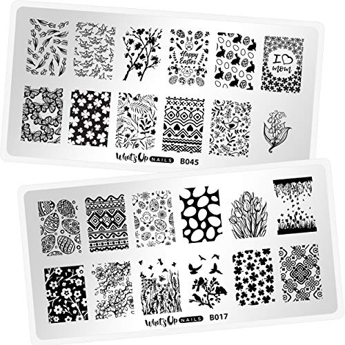 Whats Up Nails - Spring Stamping Plates for Nail Art Design