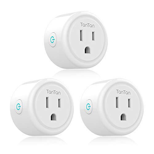 Smart Plug TanTan Mini Smart Socket WiFi Outlet, Work with Alexa and Google Home, No Hub Required, Remote Control Your Devices, ETL and FCC Listed 3 Pack