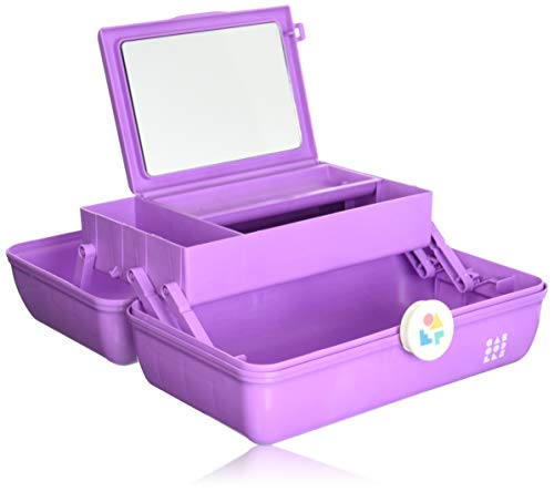 Book Cover Caboodles On-The-Go Girl Purple Marble Vintage Case, 1 Lb