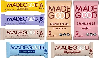 Book Cover MadeGood Granola Bars/Minis 7 Box Variety Pack (38 Total Pieces)