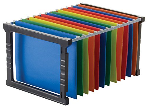 Book Cover Officemate Plastic Hanging File Folder Frame, 18 Inch, Letter and Legal Size. 1 Set (91961)