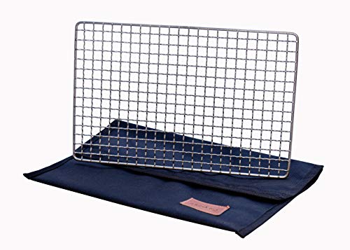Arcadia Gear | The Woodsman Titanium Grill | The Original Ultralight Titanium Bushcraft Grill and Pouch | Designed for When Your Life Depends On It