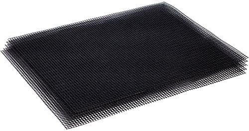 Grilling Mat - Prevent Food from Sticking to or Falling Through The Grate. The Reusable BBQ Grill Mat Will Produce Professional Quality Barbecues. Use it in The Oven, Microwave or Grill. (Set of 5)