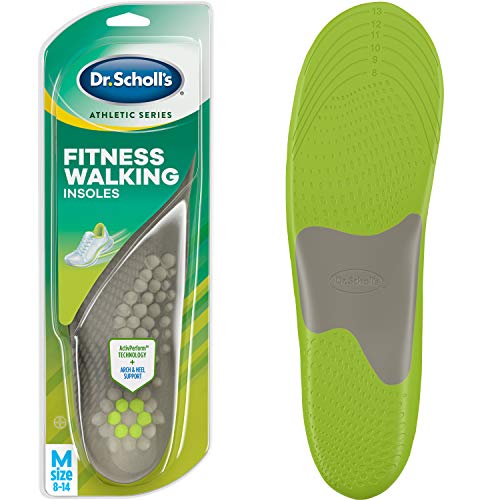 Dr. Scholl's FITNESS WALKING Insoles/Reduce Stress and Strain on your Lower Body while you Walk and Reduce Muscle Soreness (for Men's 8-14, also available for Women's 6-10) 1 Pair