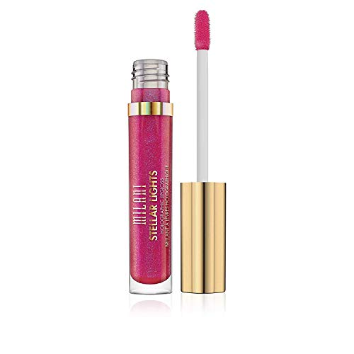 Milani Stellar Lights Holographic Lip Gloss - 05 Fluorescent Fuchsia (0.12 Fl oz / 3.6 ml)