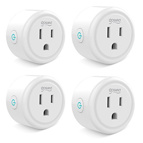 Book Cover Smart plug, Gosund Mini Wifi Outlet Works With Alexa, Google Home & IFTTT, No Hub Required, Remote Control Your Home Appliances from Anywhere, ETL Certified,Only Supports 2.4GHz Network(4 Pieces)
