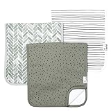 Copper Pearl Baby Burp Cloth Large 21''x10'' Size Premium Absorbent Triple Layer 3 Pack Gift Set "Alta" by Copper Pearl