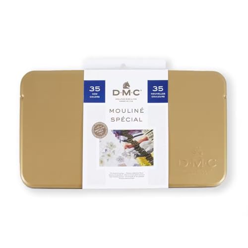 DMC w Collector's Tin with 35 Colors Floss