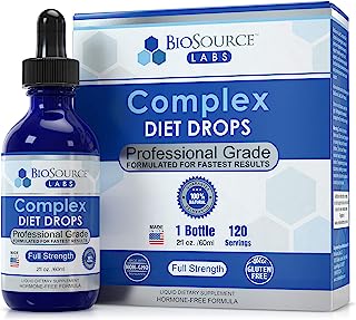 BioSource Labs Complex Diet Drops â€“ Best Natural Weight Management Drops for Men and Women (1 Bottle, 2 fl oz)